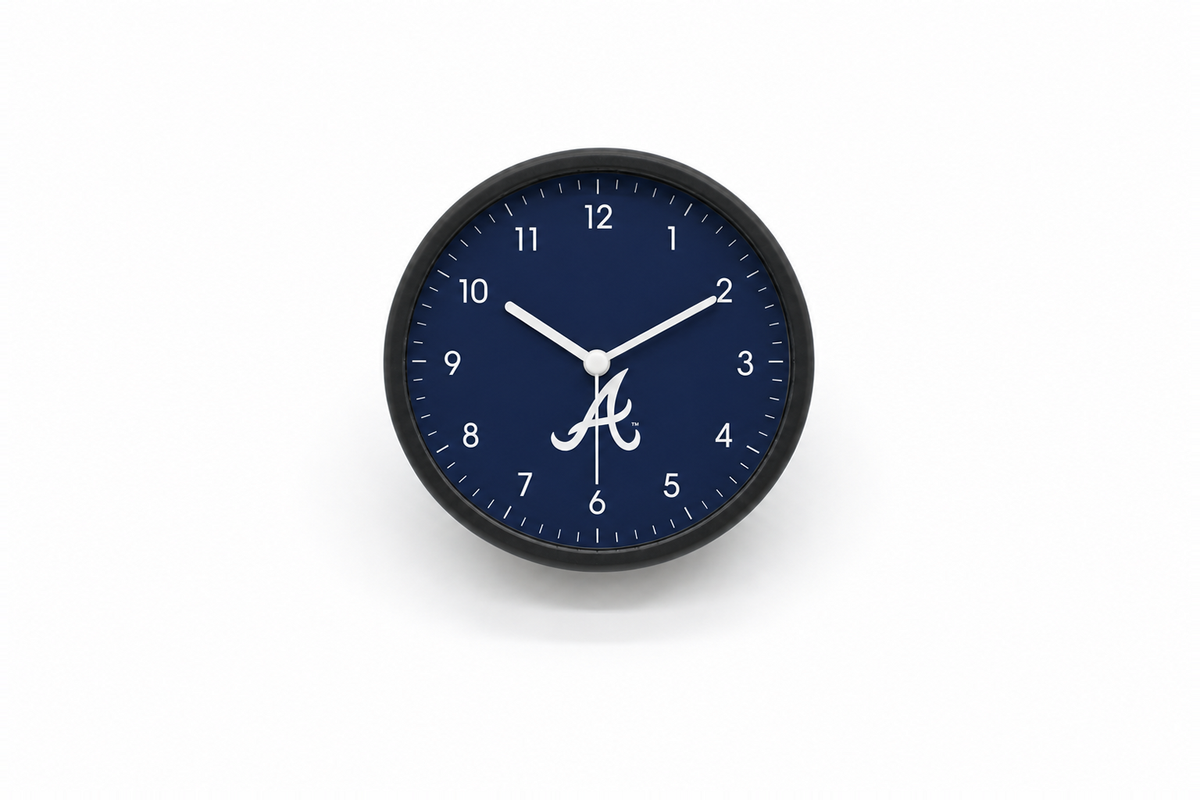Atlanta Braves Matte Clock