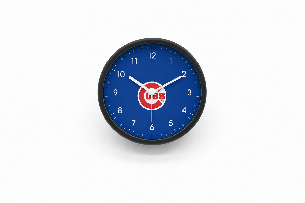 Chicago Cubs Matte Clock