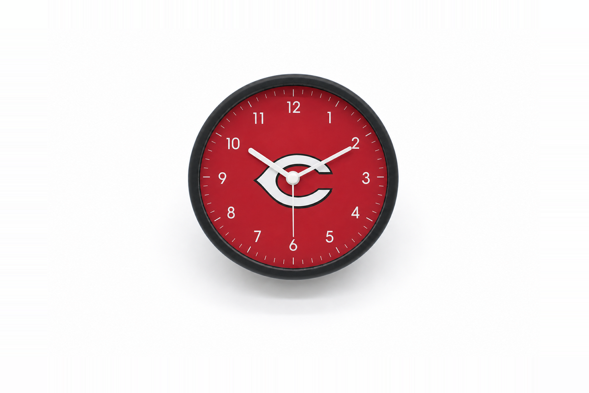 Cincinnati Reds Matte Clock
