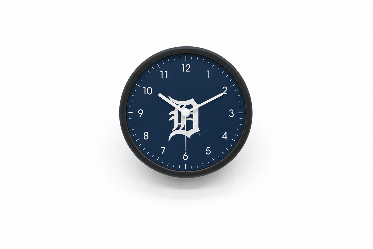 Detroit Tigers Matte Clock