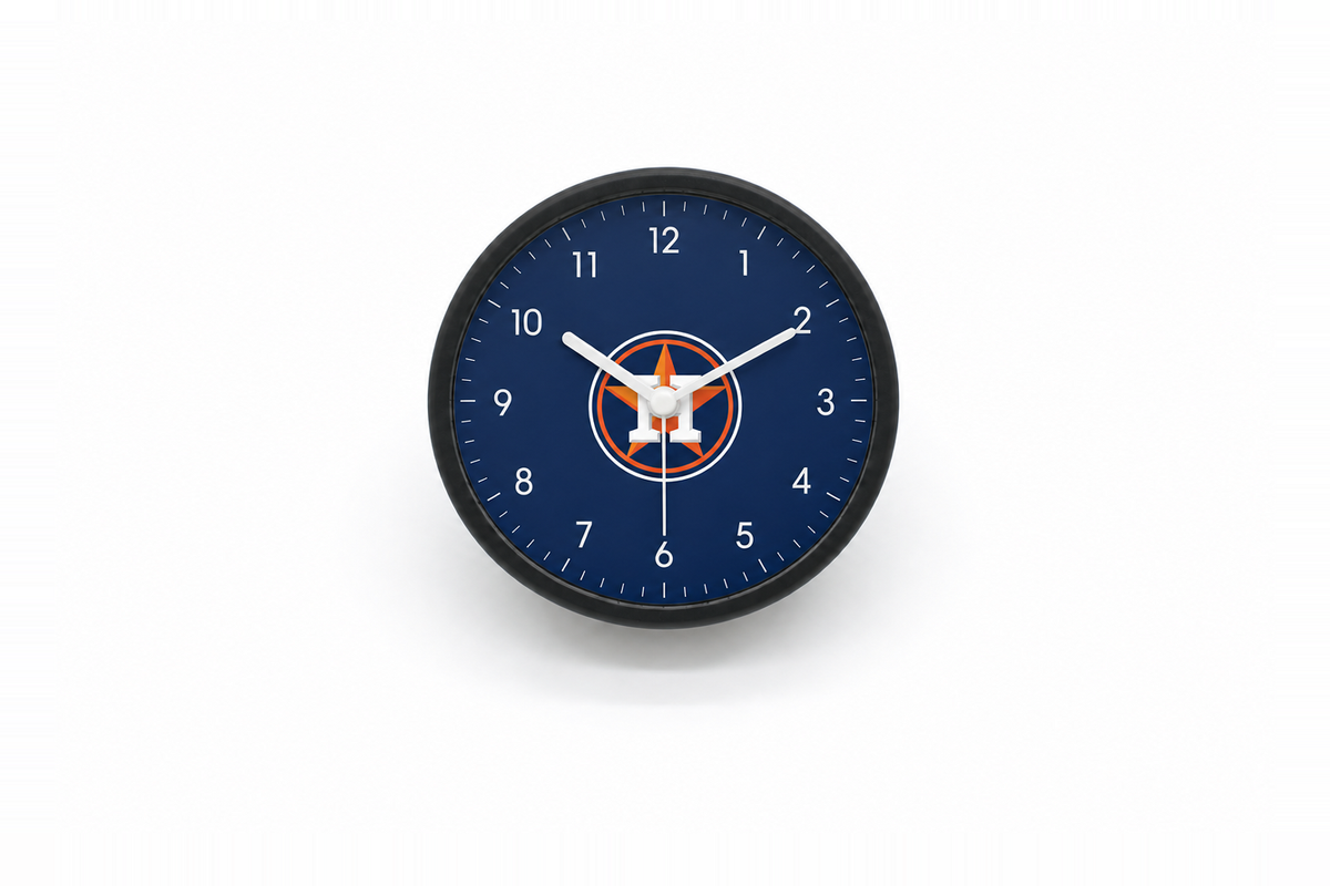 Houston Astros Matte Clock
