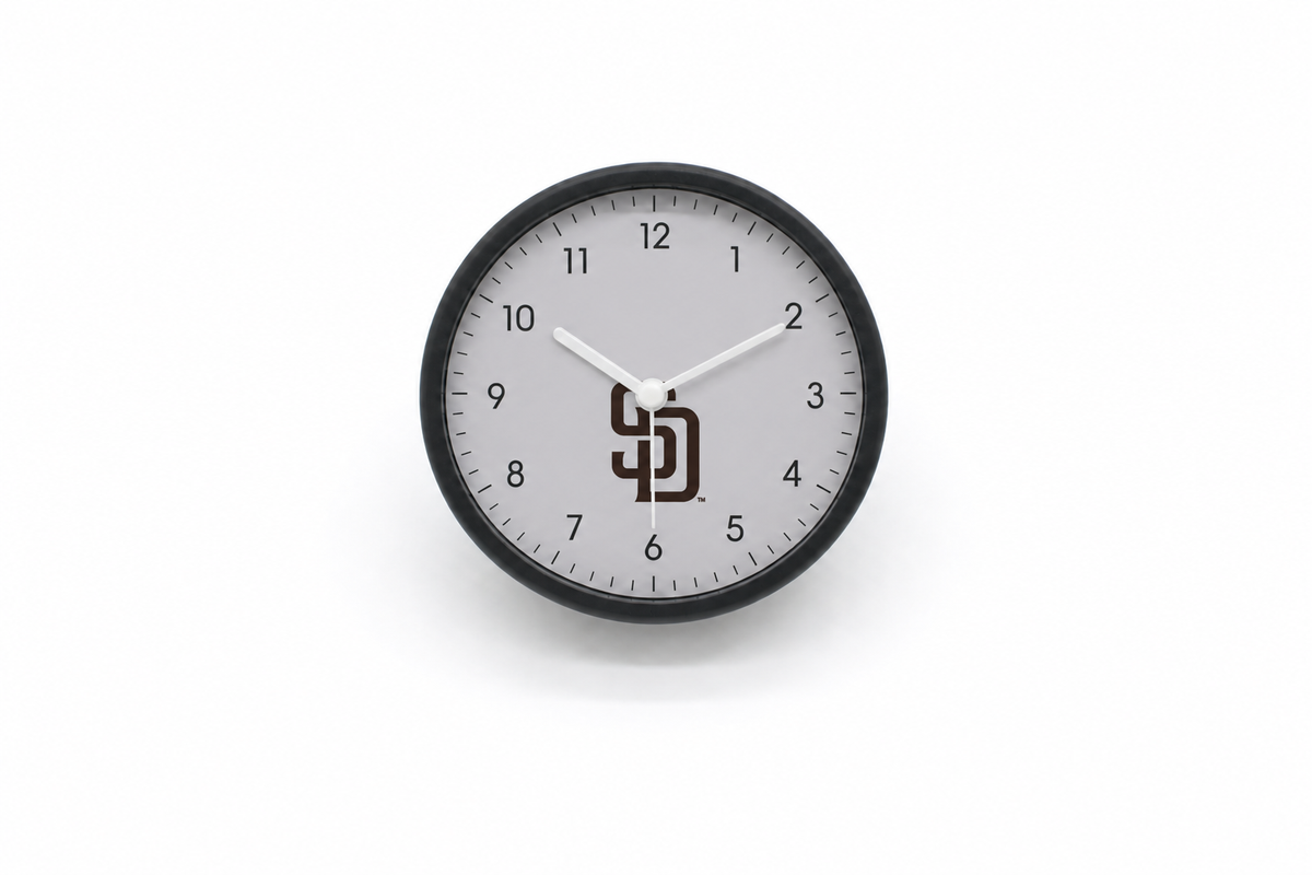 San Diego Padres Matte Clock