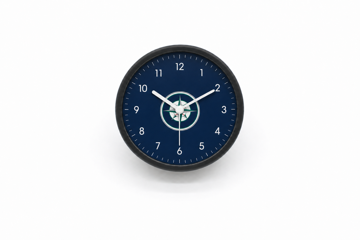 Seattle Mariners Matte Clock