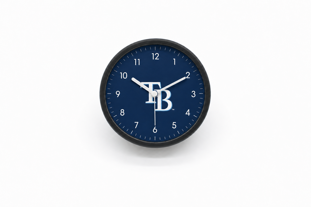 Tampa Bay Rays Matte Clock