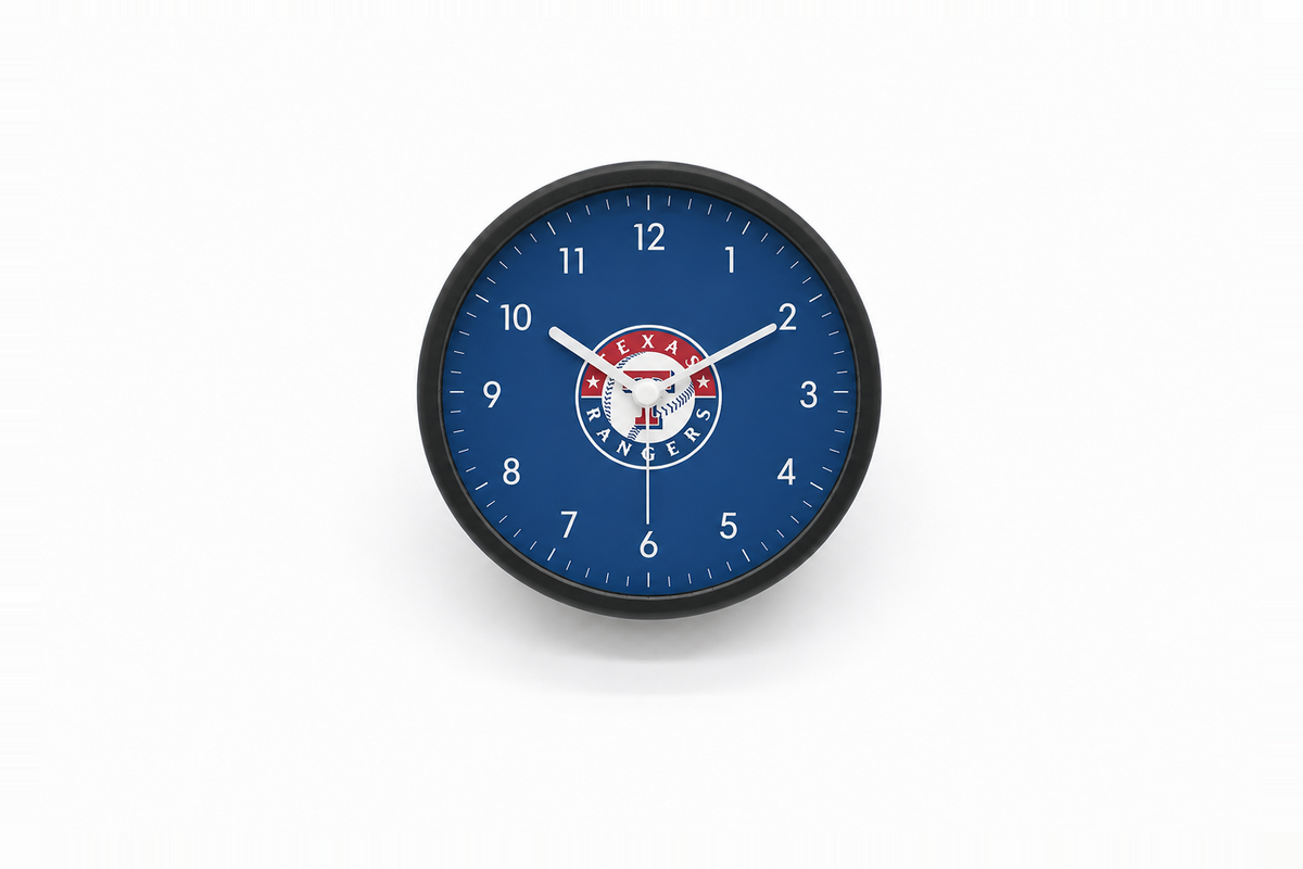 Texas Rangers Matte Clock