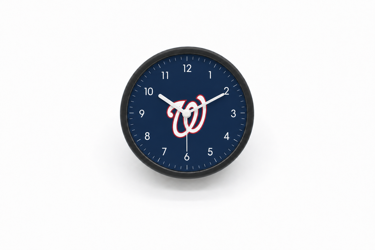 Washington Nationals Matte Clock