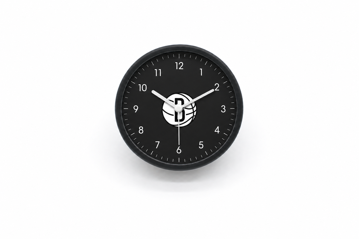 Brooklyn Nets Matte Clock