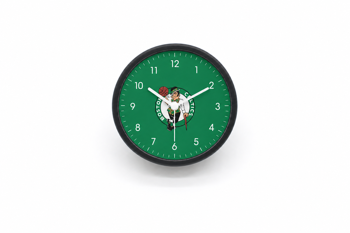 Boston Celtics Matte Clock