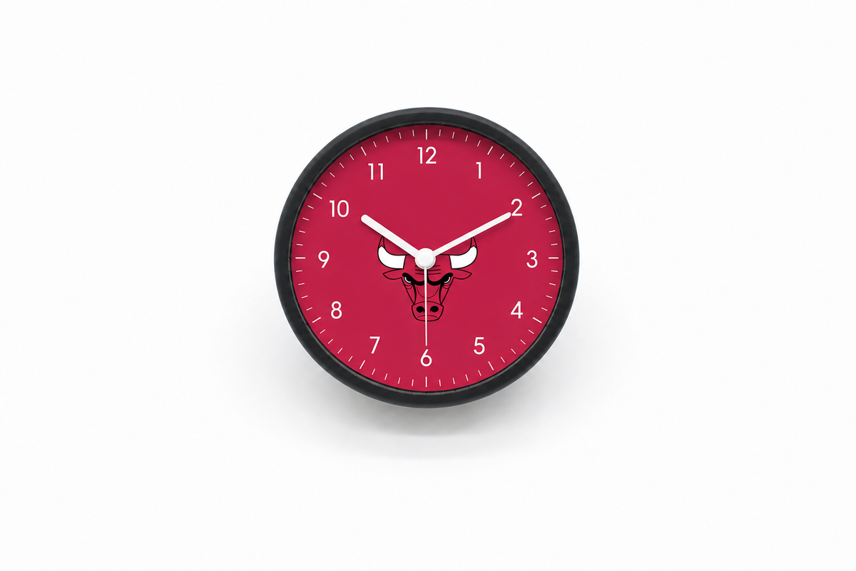 Chicago Bulls Matte Clock