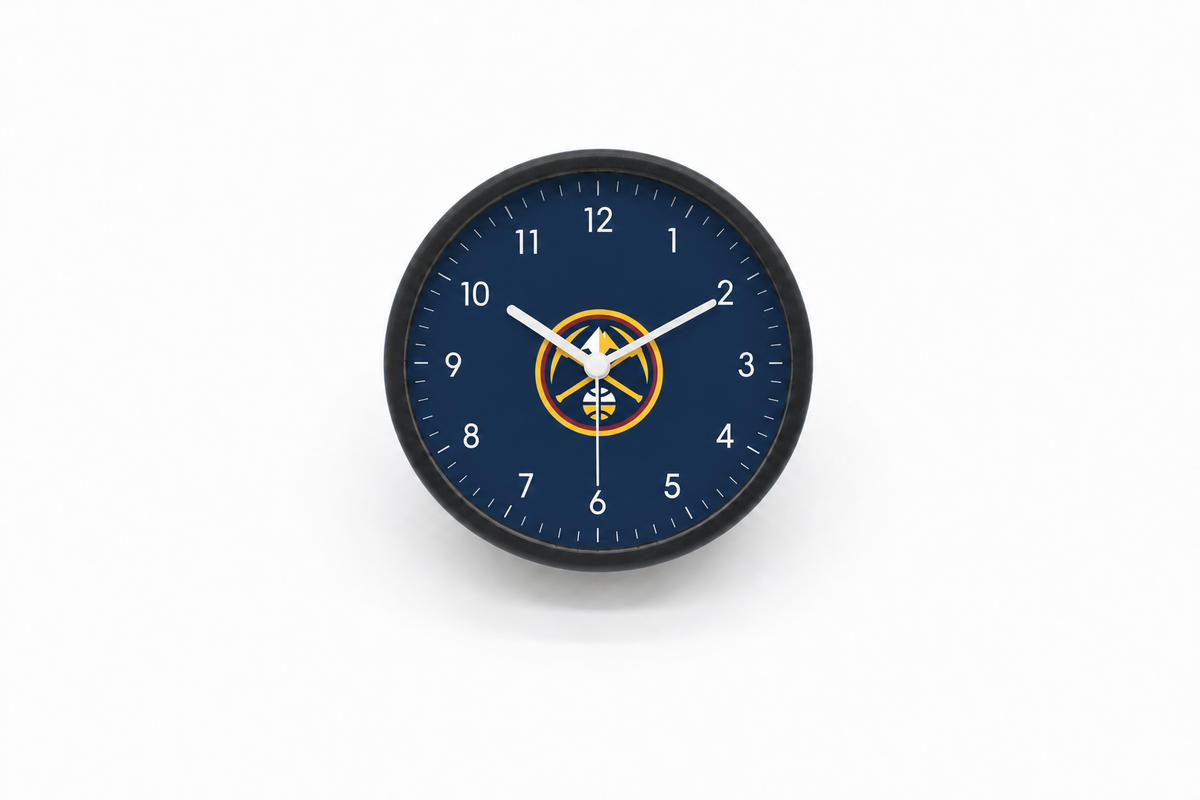 Denver Nuggets Matte Clock