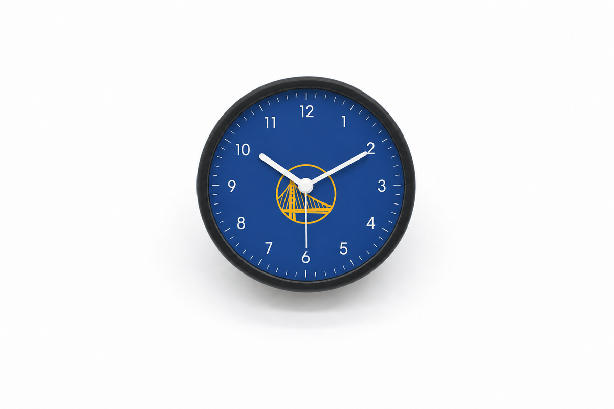Golden State Warriors Matte Clock