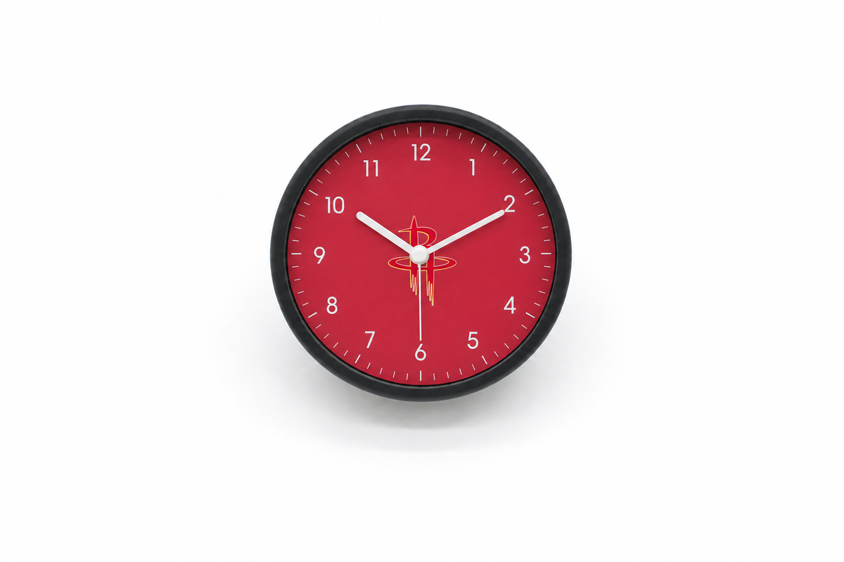 Houston Rockets Matte Clock
