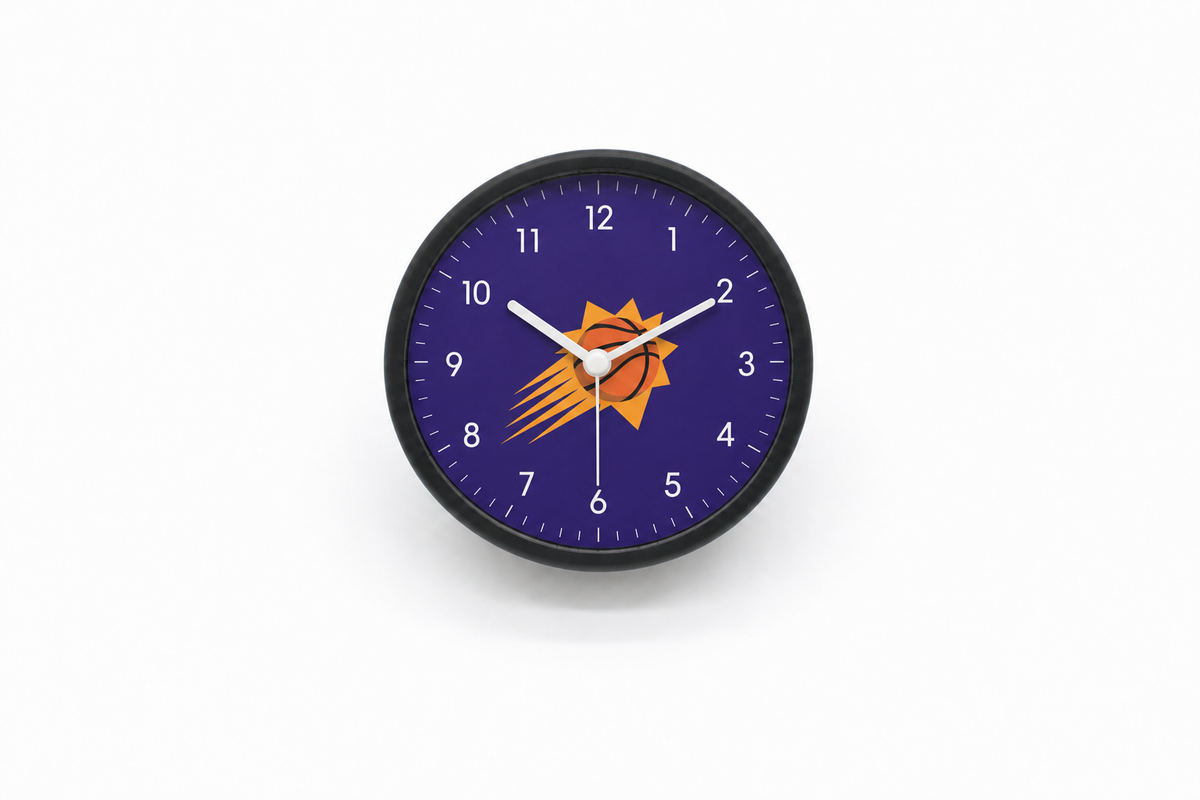 Phoenix Suns Matte Clock
