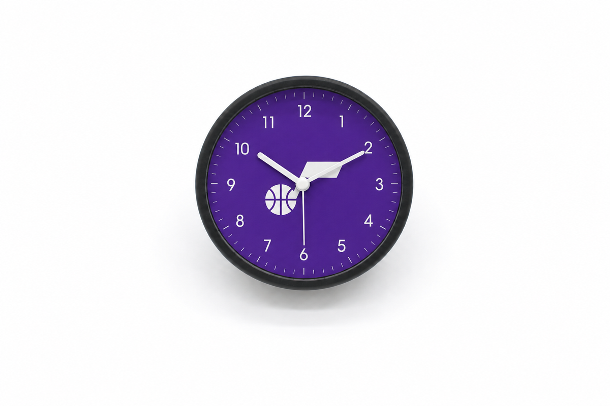 Utah Jazz Matte Clock