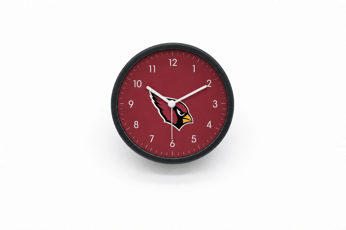 Arizona Cardinals Matte Clock