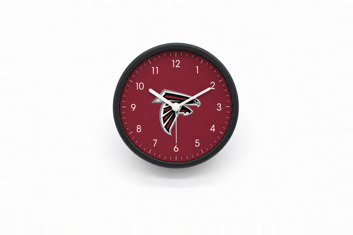 Atlanta Falcons Matte Clock