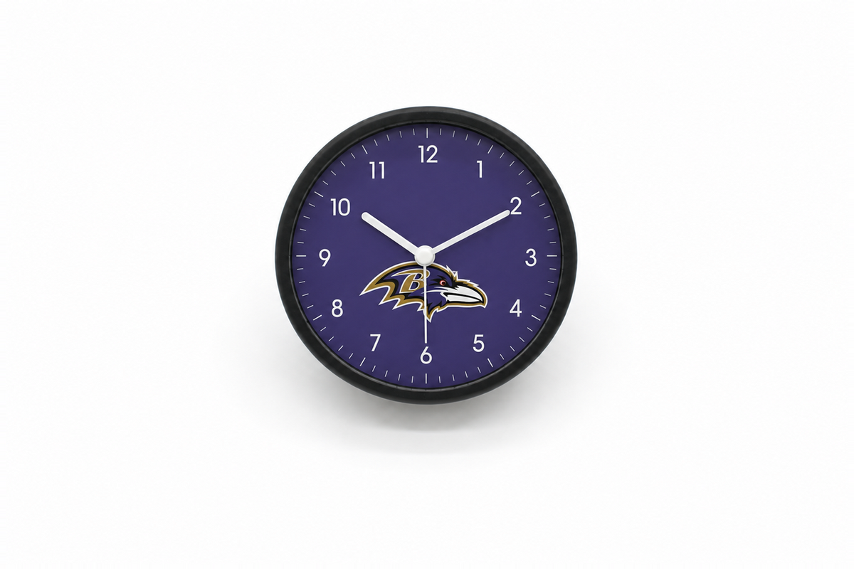 Baltimore Ravens Matte Clock