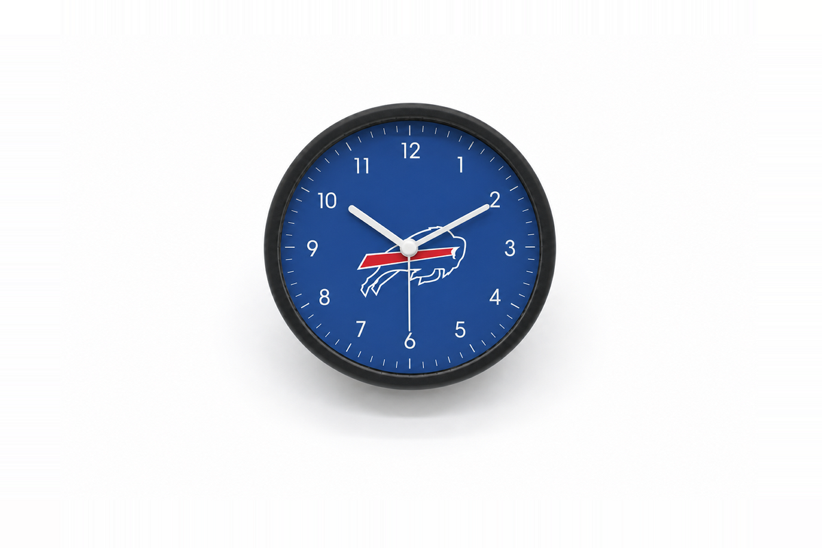 Buffalo Bills Matte Clock