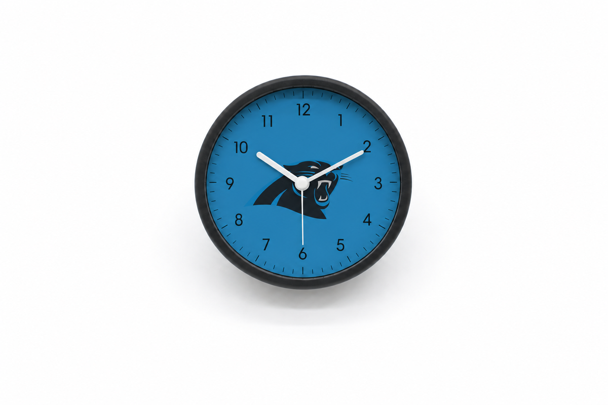 Carolina Panthers Matte Clock