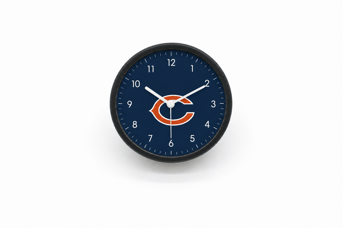 Chicago Bears Matte Clock