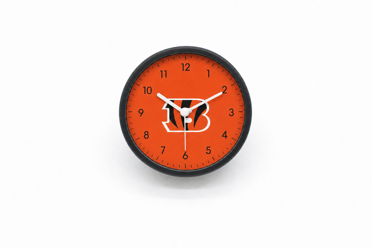 Cincinnati Bengals Matte Clock