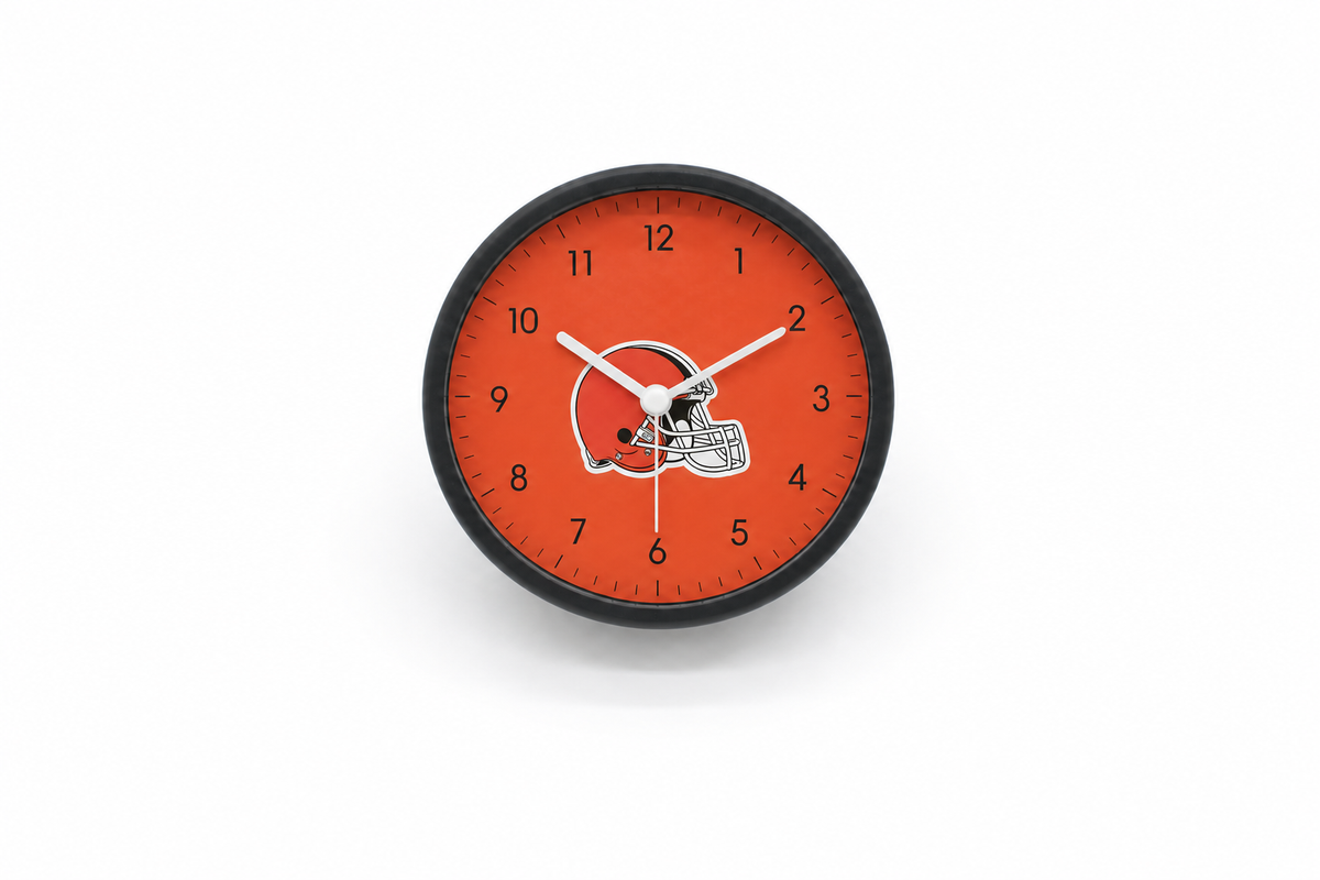 Cleveland Browns Matte Clock
