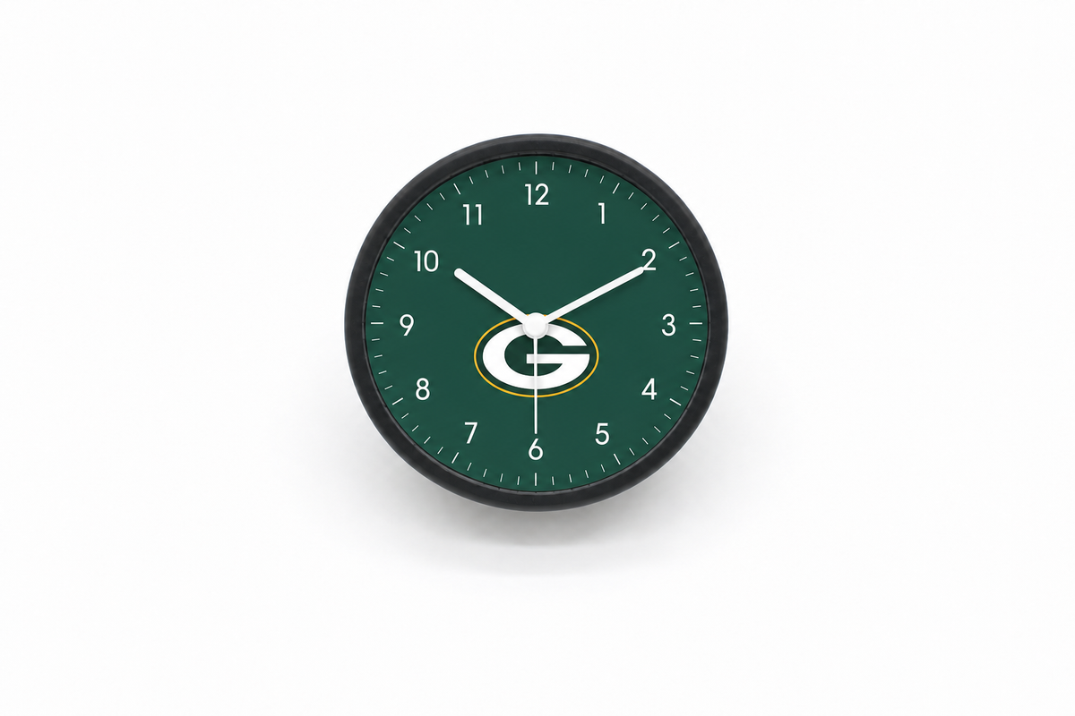 Green Bay Packers Matte Clock