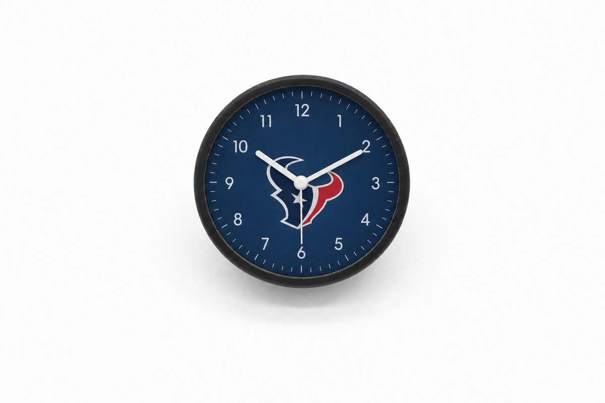Houston Texans Matte Clock
