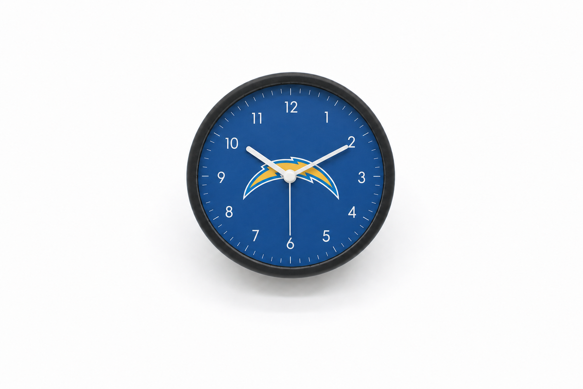 Los Angeles Chargers Matte Clock