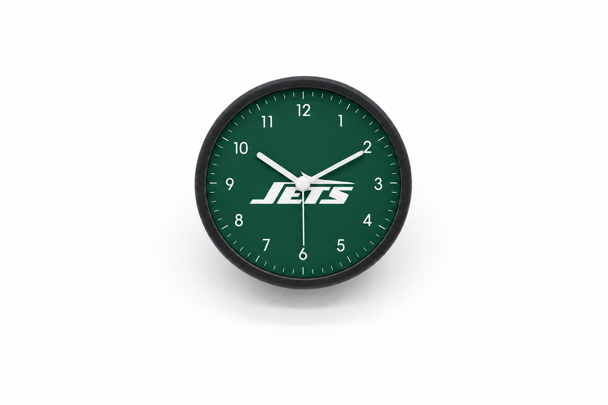 New York Jets Matte Clock