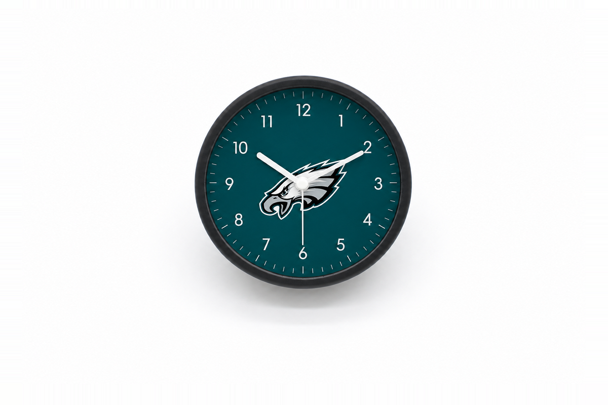 Philadelphia Eagles Matte Clock