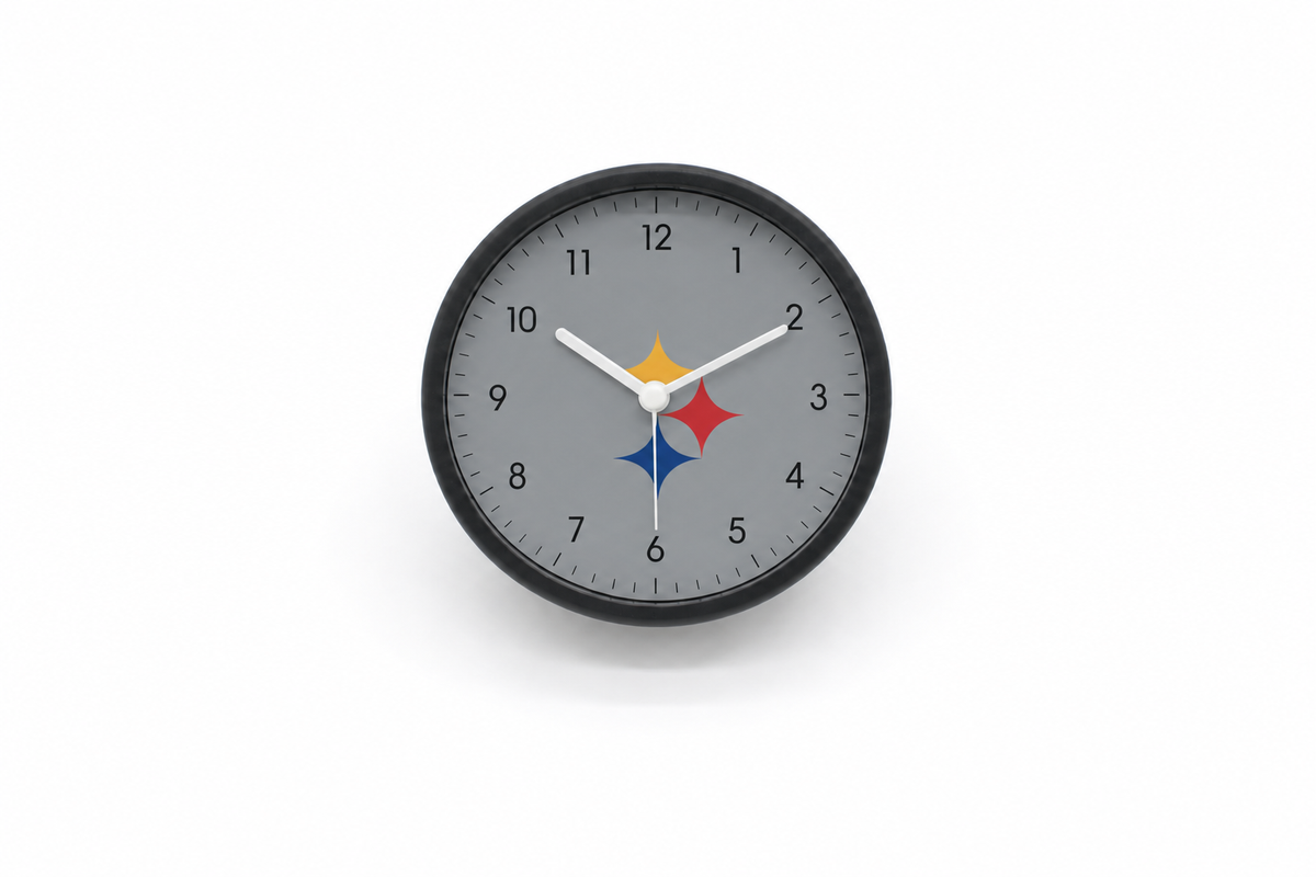 Pittsburgh Steelers Matte Clock