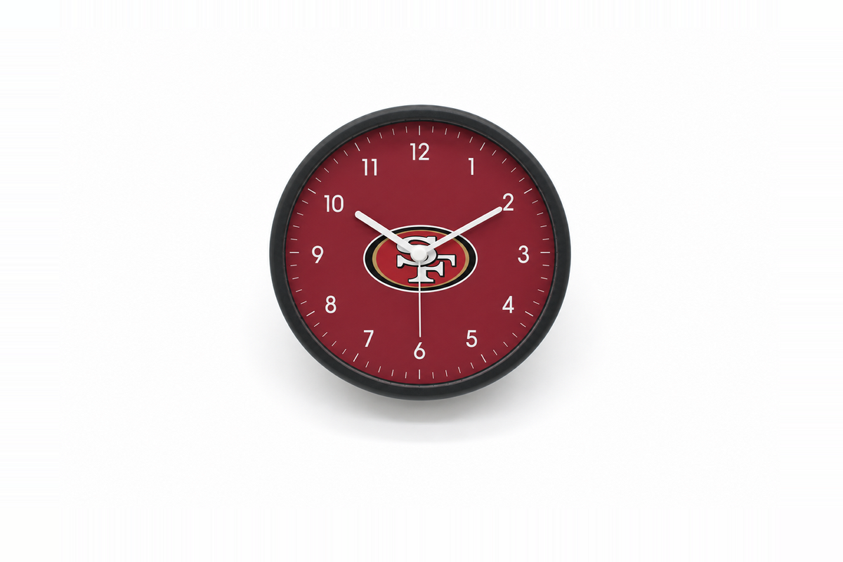 San Francisco 49ers Matte Clock