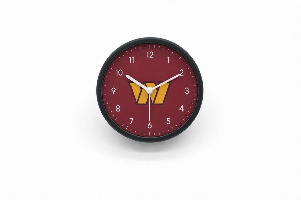 Washington Commanders Matte Clock