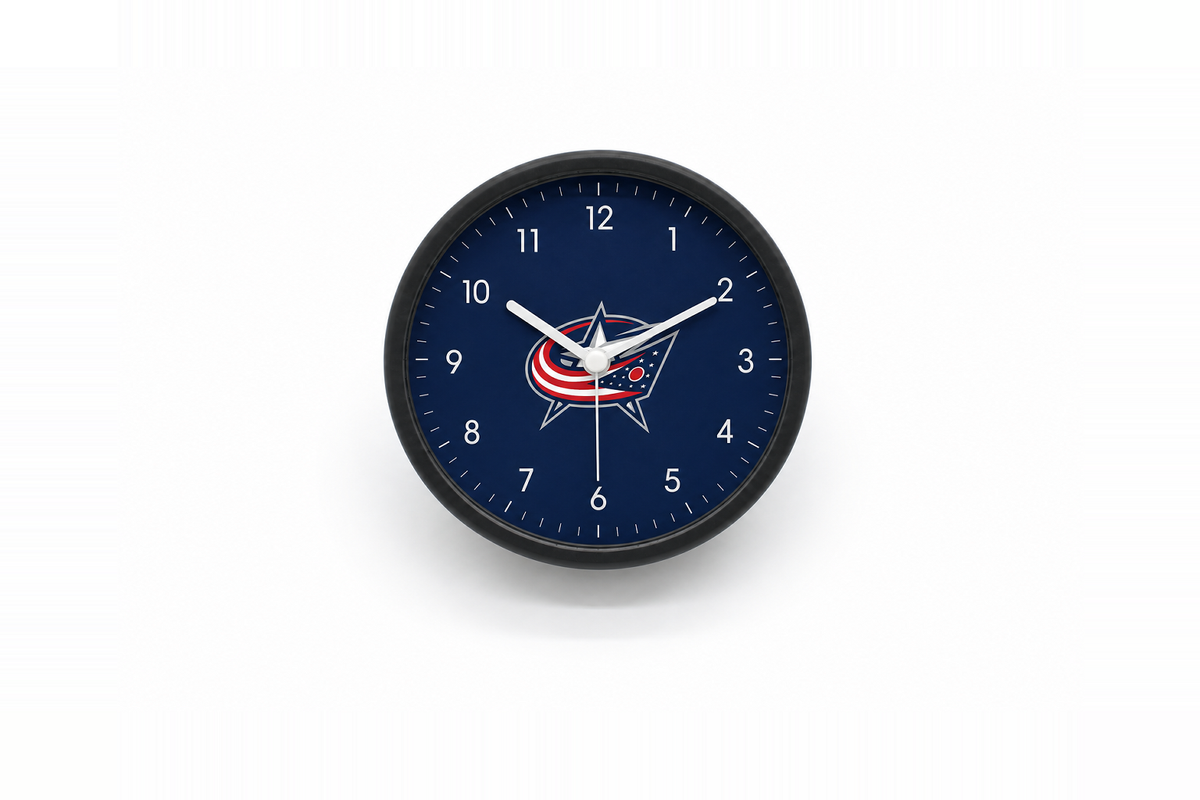Columbus Blue Jackets Matte Clock