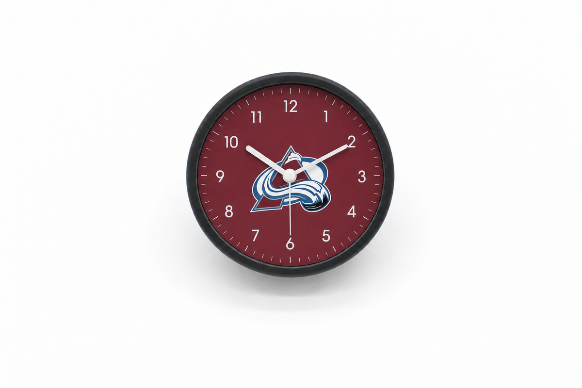 Colorado Avalanche Matte Clock