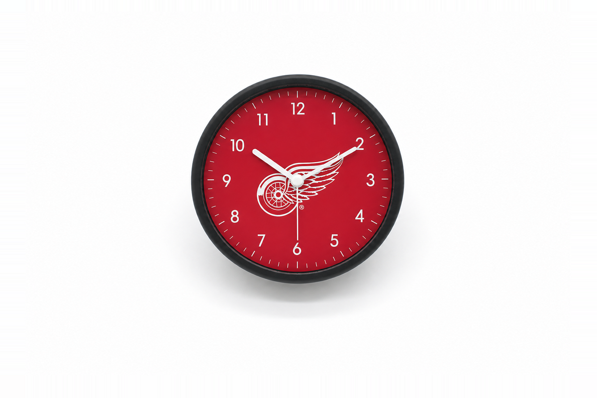 Detroit Red Wings Matte Clock