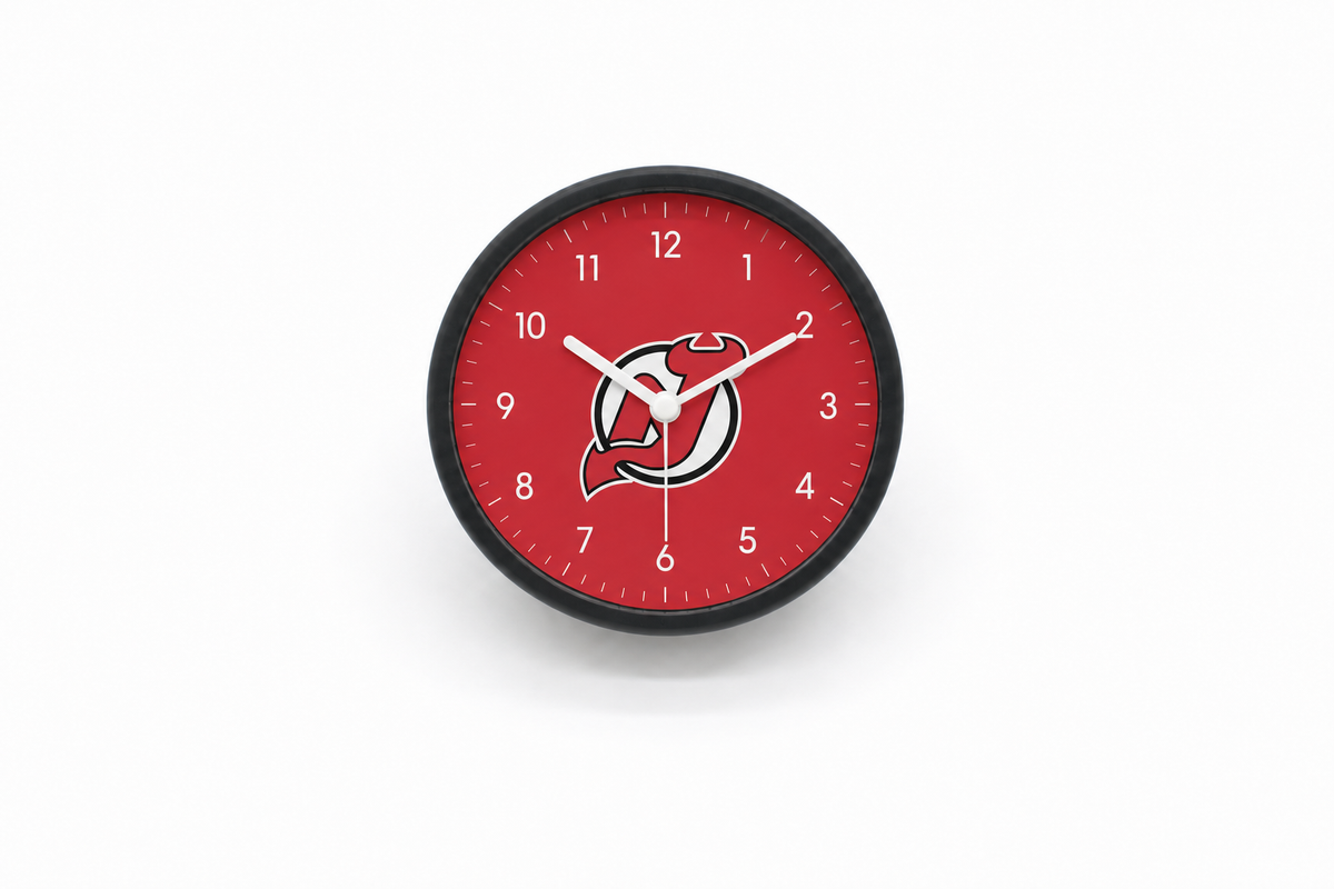New Jersey Devils Matte Clock