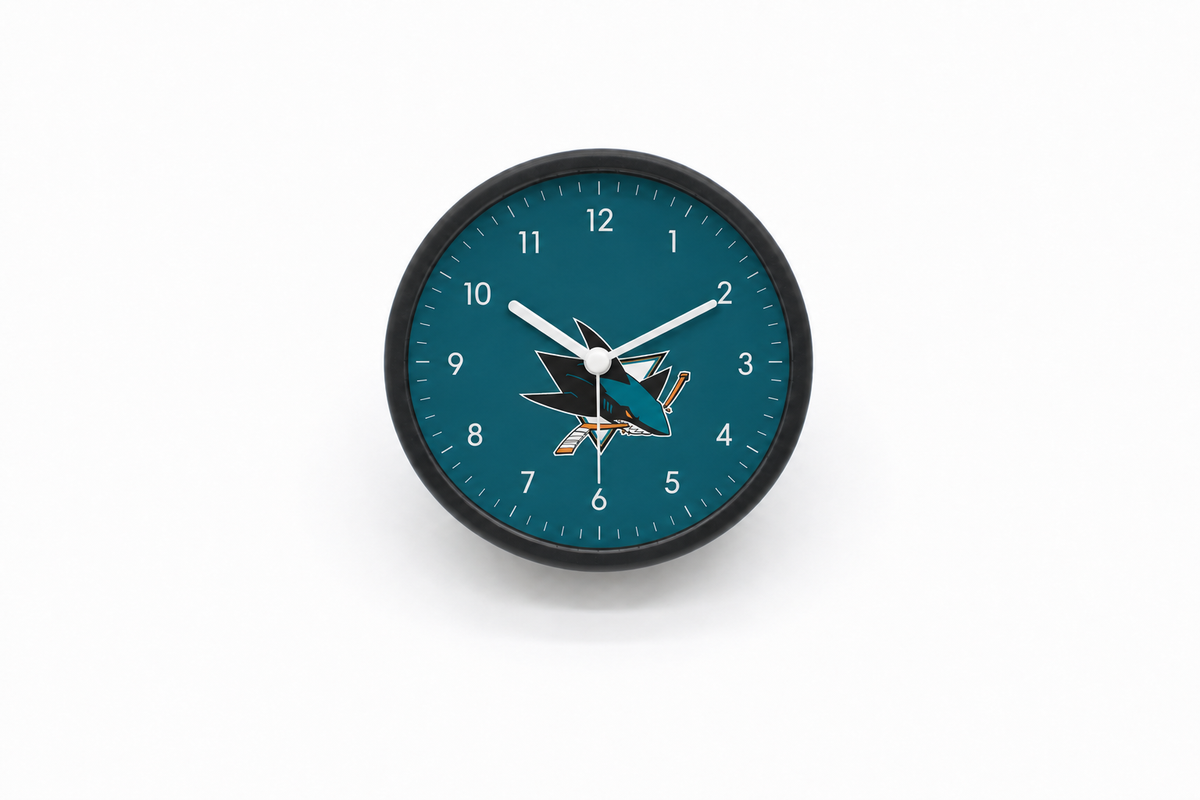 San Jose Sharks Matte Clock