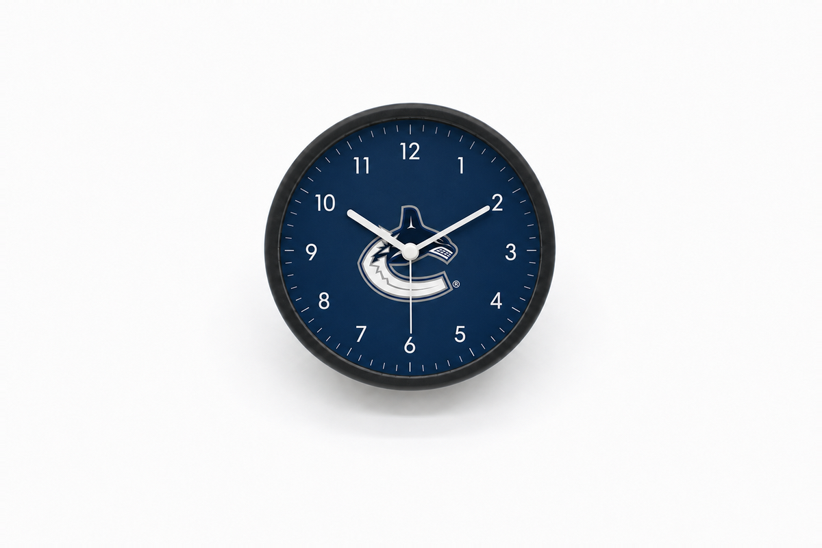 Vancouver Canucks Matte Clock