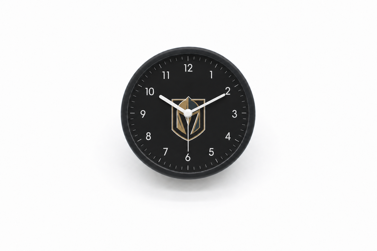 Vegas Golden Knights Matte Clock