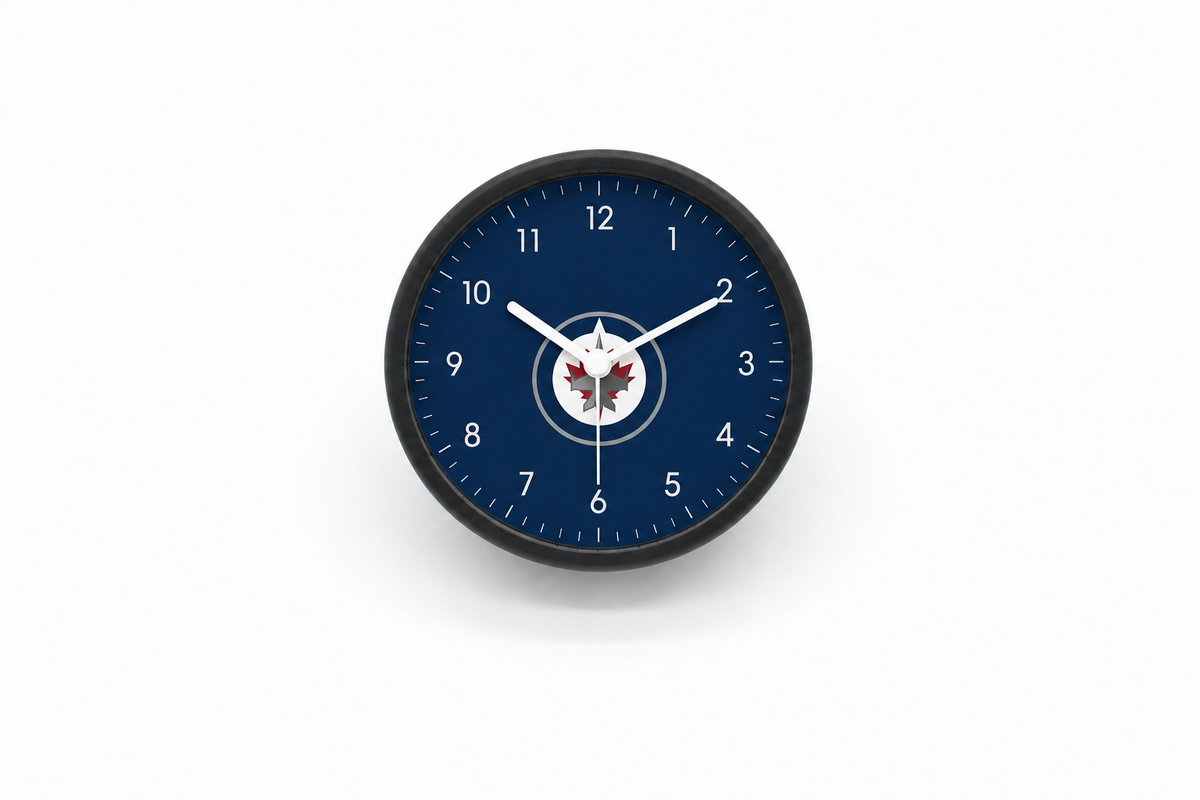 Winnipeg Jets Matte Clock