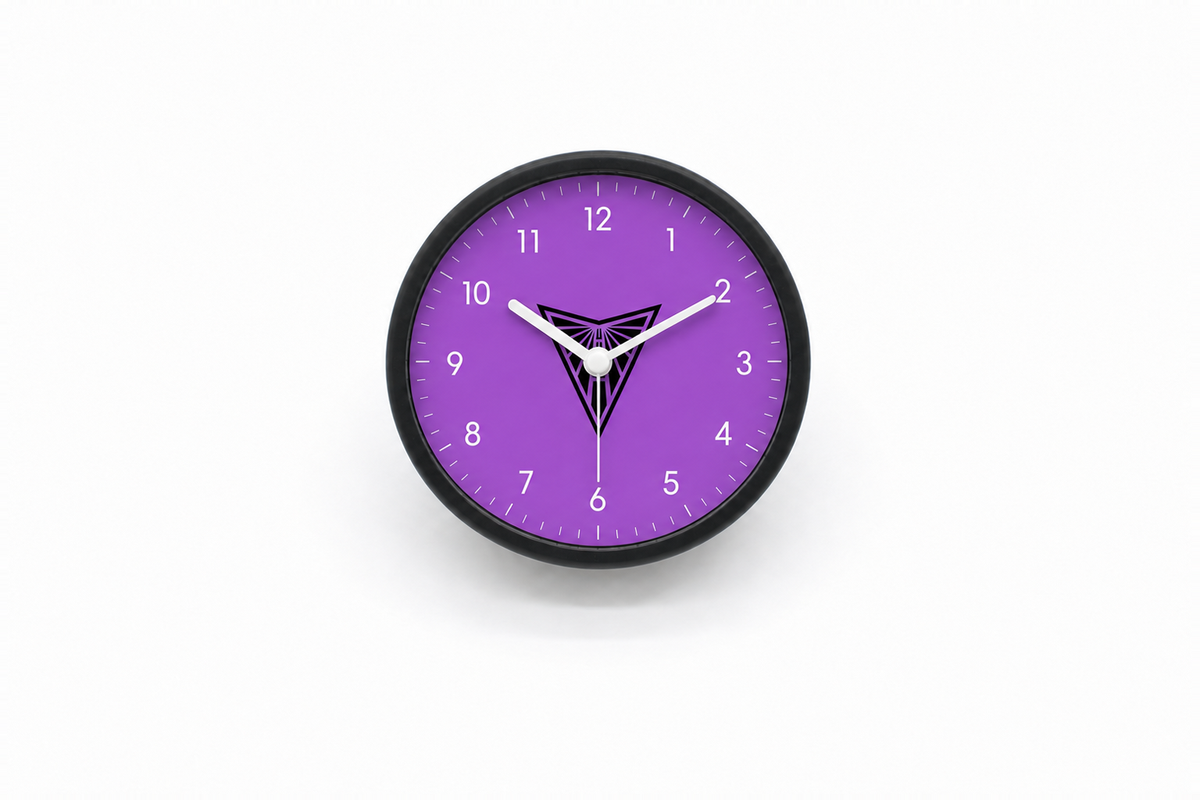 Golden State Valkyries Matte Clock