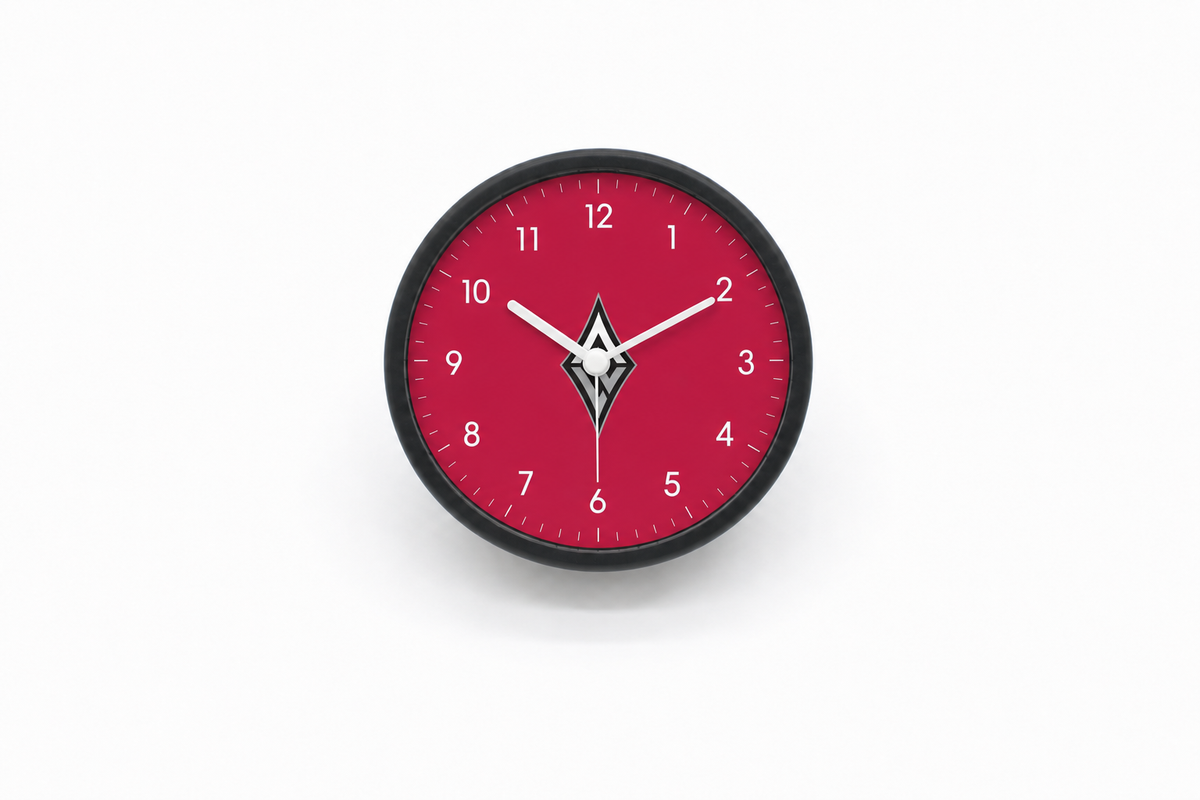 Las Vegas Aces Matte Clock