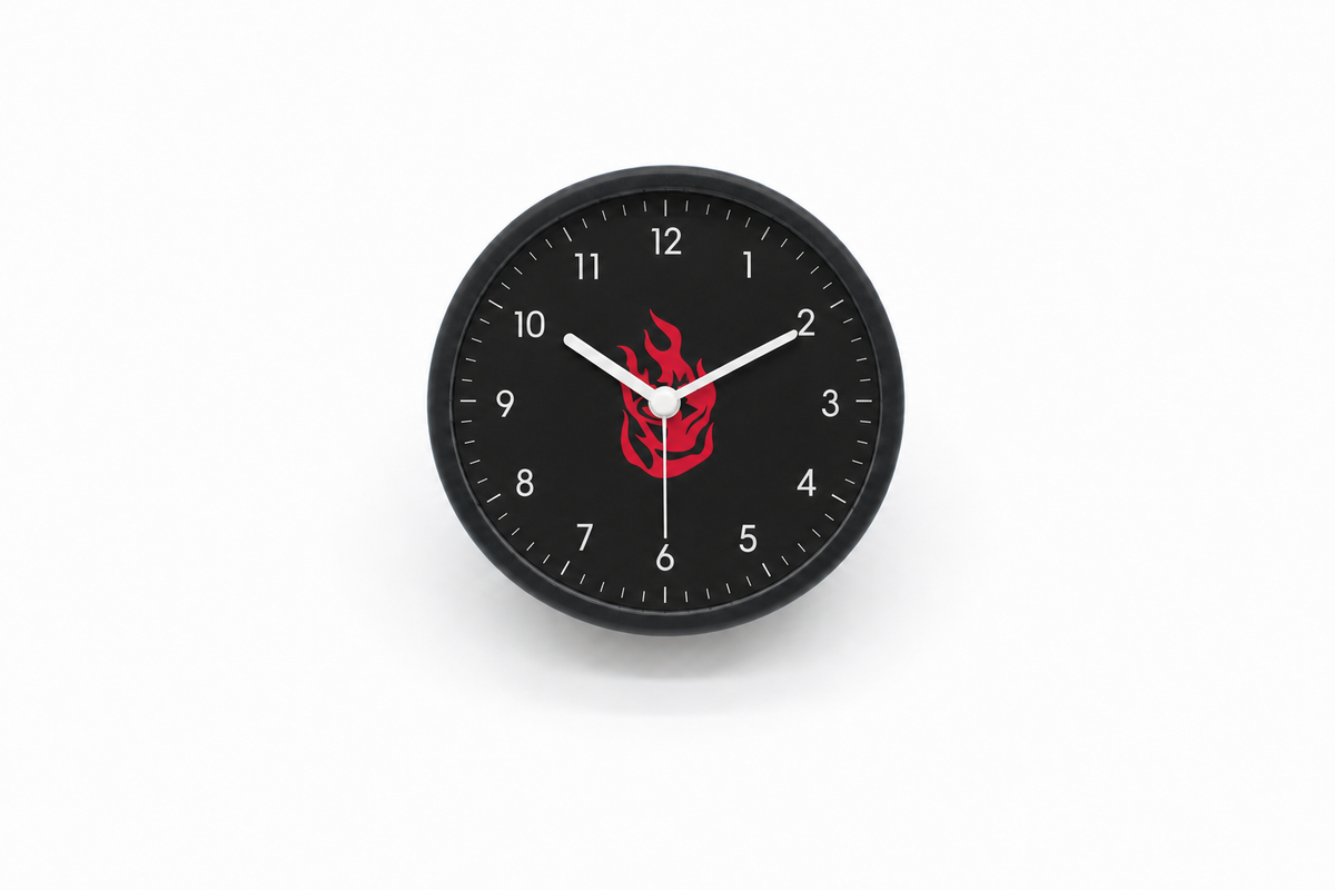 Portland Fire Matte Clock