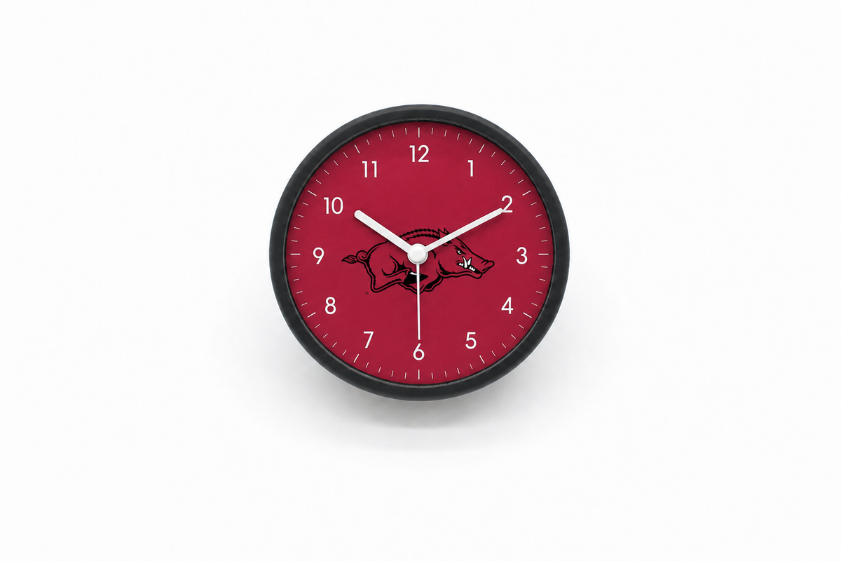 Arkansas Razorbacks Bedside Clock