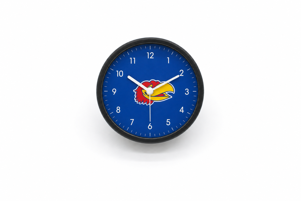 Kansas Jayhawks Bedside Clock