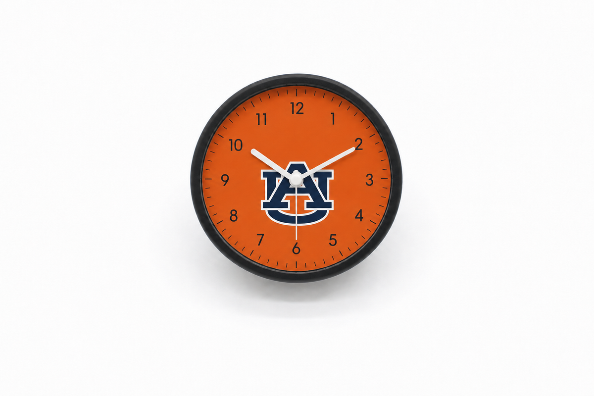 Auburn Tigers Bedside Clock