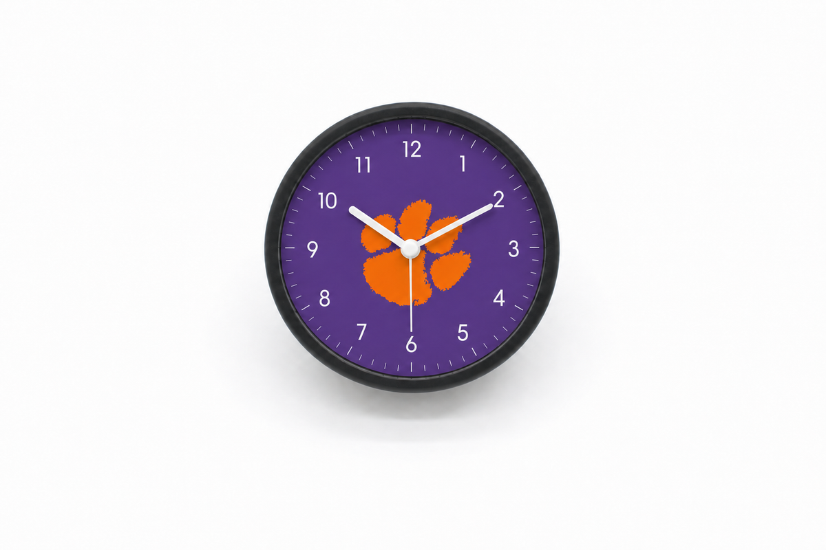Clemson Tigers Bedside Clock