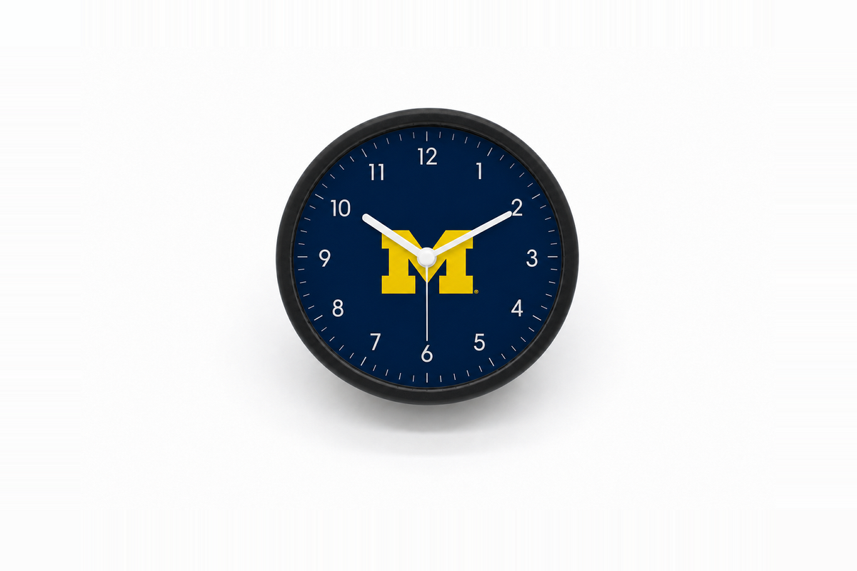 Michigan Wolverines Bedside Clock